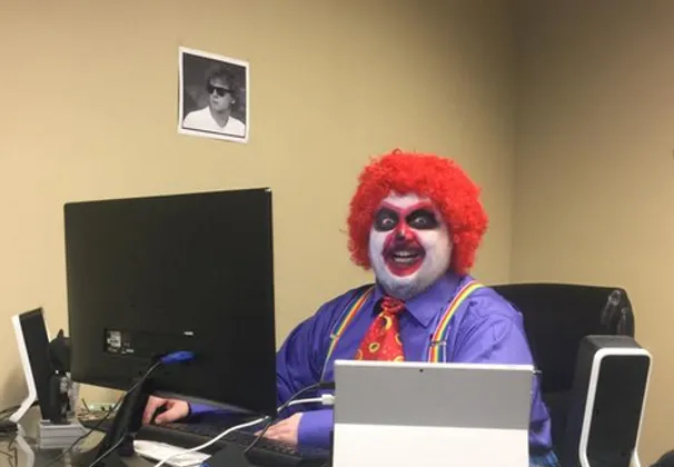 'Clowns' spotted in university administration buildings